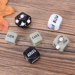 Erotische Dobbelstenen Deluxe! - Glow in the Dark & Black and White Edition - Meer dan 100 mogelijkheden - Seks Dobbelstenen - Erotisch Spel / Kamasutra Spel - Sex Dice - Seks dobbelsteen - 7 delig + GRATIS BEWAARZAKJE — thumbnail 2