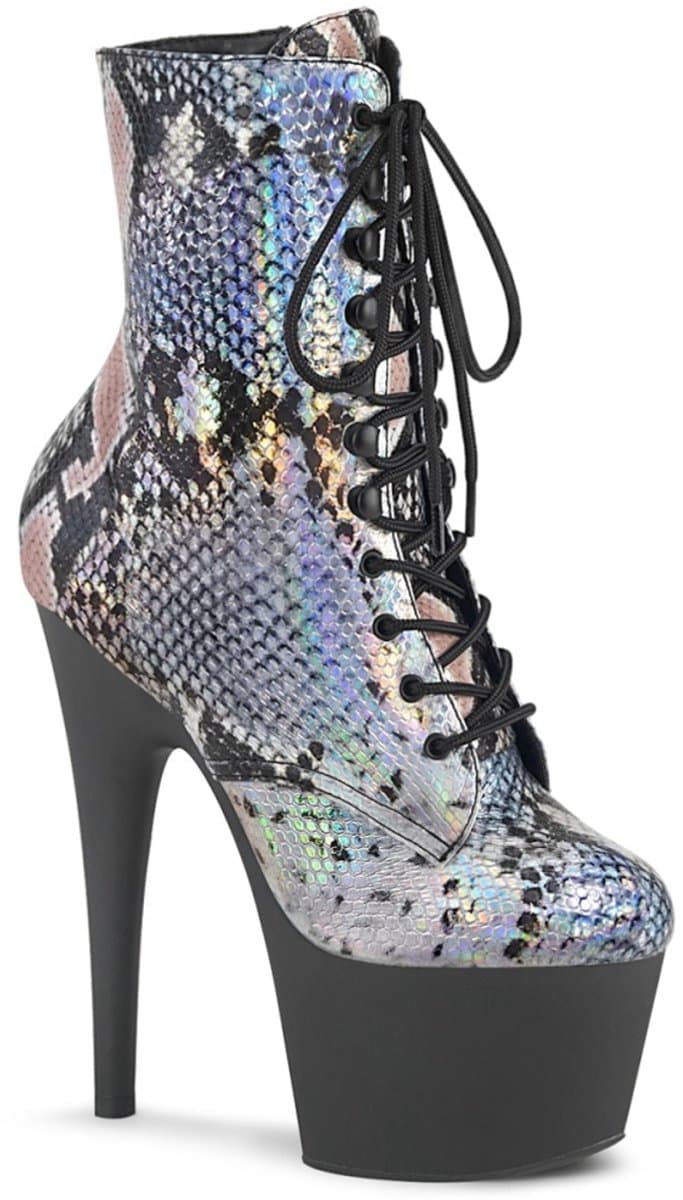 Pleaser - ADORE-1020SP Plateau Laarzen, Paaldans schoenen - Paaldans schoenen - 42 shoes - Zwart/Multicolours — afbeelding 1