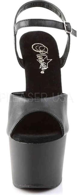 Pleaser - ADORE-709 Sandaal met enkelband, Paaldans schoenen - Paaldans schoenen - 39 Shoes - Zwart — thumbnail 2