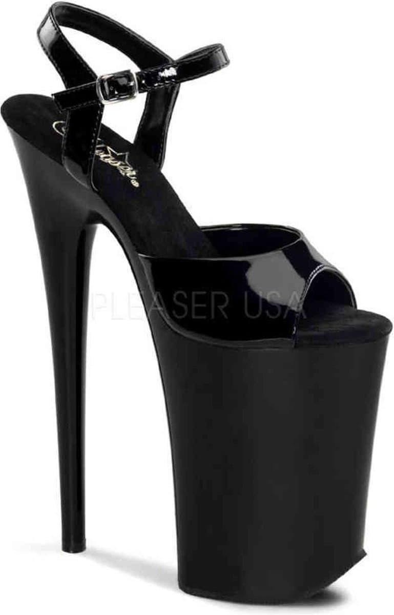 Pleaser - INFINITY-909 Sandaal met enkelband, Paaldans schoenen - Paaldans schoenen - 38 Shoes - Zwart — afbeelding 1