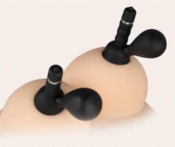 Eroticnoir - Luxe tepel Vibrator - Tepel speeltjes - Tepel klemmen - Mannen & Vrouwen - Set van 2 - Zwart — thumbnail 3