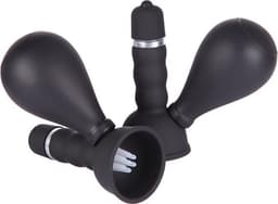 Eroticnoir - Luxe tepel Vibrator - Tepel speeltjes - Tepel klemmen - Mannen & Vrouwen - Set van 2 - Zwart — thumbnail 1