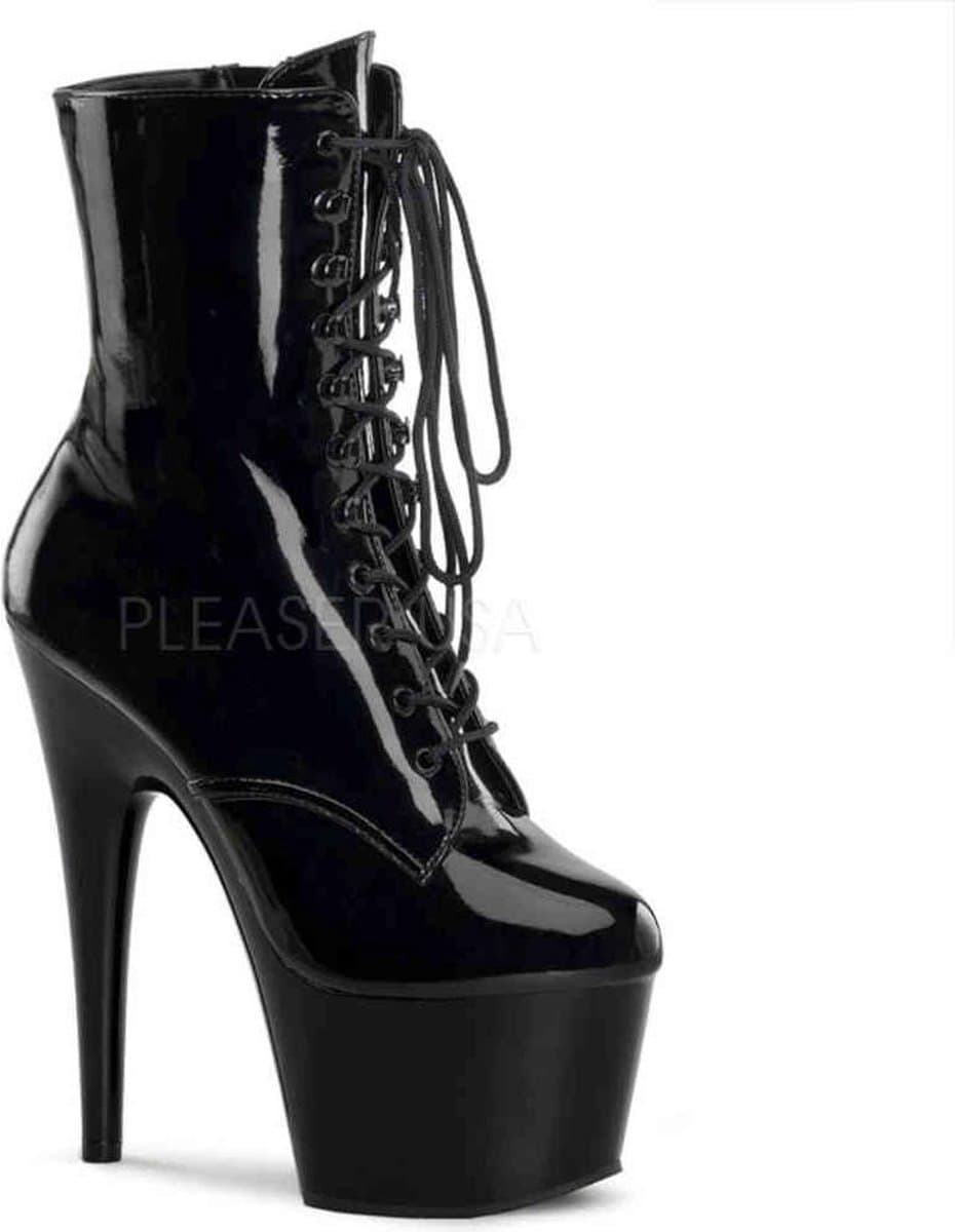 Pleaser - ADORE-1020 Plateau Laarzen, Paaldans schoenen - Paaldans schoenen - 40 Shoes - Zwart — afbeelding 1