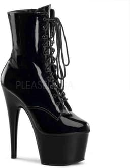Pleaser - ADORE-1020 Plateau Laarzen, Paaldans schoenen - Paaldans schoenen - 40 Shoes - Zwart — thumbnail 1