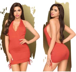 Penthouse Lingerie Earth Shaker - Erotische Jurk - Maat M/L - Rood — thumbnail 3