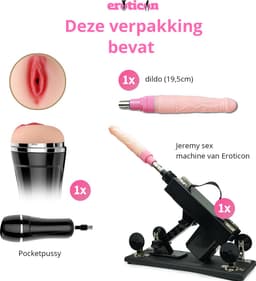 Jeremy Sex Machine voor Man en Vrouw met Dildo en Pocket Pussy – Complete Seksmachine Inclusief 2 Sex Toys – Neukmachine – Fuck Machine – Discreet Verzonden — thumbnail 6
