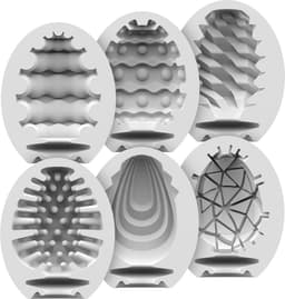 Satisfyer Masturbator Egg, verschillende structuren, hydro-actief TPE, geen glijmiddel nodig, voor eenmalig gebruik — thumbnail 3