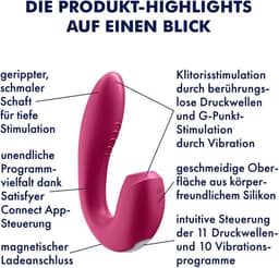 Satisfyer, drukgolfvibrator, konijn, 'Sunray', 15 cm, met app, waterdicht, oplaadbaar, huidvriendelijke siliconen — thumbnail 10