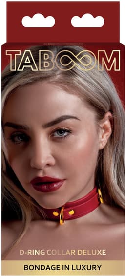 TABOOM D-Ring Collar Deluxe - Rood — thumbnail 2