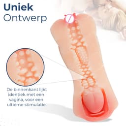 Lana Realistische 2 in 1 Masturbator Voor Man – Pocket Pussy – Sex Toys Mannen – Kunstvagina en Mond – Blowjob - Masturbator — thumbnail 5
