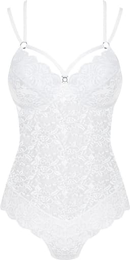 Obsessive Kanten BH-Set - Erotische Lingerie - Maat S/M - Wit — thumbnail 15