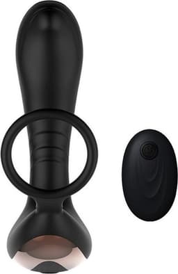 Intenz® - Luxe Prostaat Vibrator - Anaal Vibrators voor mannen - Cockring - Met afstandsbediening – Prostaat Stimulator – Sex toys voor mannen - Zwart — thumbnail 2