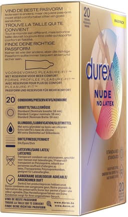 Durex Condooms - Nude - Latexvrij - Huid op Huid Sensatie - 20 stuks — thumbnail 9