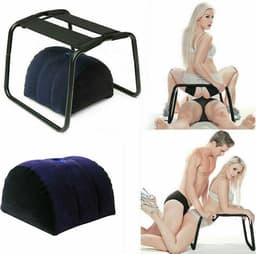 One2Play® Seksstoel – Luxe BDSM & Kamasutra Meubel – Inclusief Driehoekig Kussen – Verstelbaar en Stevig — thumbnail 1