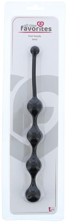 Dreamtoys All Time Favorites vier Beads Anal Anale kralen - Zwart - 24.5 cm — thumbnail 5