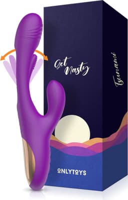 ONLYTOYS ® Tsunami - Premium 3 in 1 Vibrator - Tarzan Vibrators voor Vrouwen - Clitoris Stimulator & G-spot Vibrator - Rabbit - Stotende Dildo — thumbnail 1