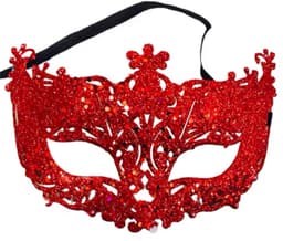 Scoby - Venetiaans Masker - Oogmasker - Gemaskerd Bal - Sensueel - Erotisch Masker - Verkleedpartij - Rood - One Size — thumbnail 1