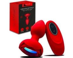 Intimate Desires® Rosey - Vibrerende Buttplug - 7 Standen - Afstandsbediening - Anaal vibrator - LED Licht - Oplaadbaar - Sex Toys voor mannen en vrouwen