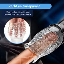 SBY Gawk Gawk 4000 - Automatische Blowjob Simulator - Vibrerende Masturbator Voor Mannen - Elektrisch - Oplaadbaar - Waterdicht - Sex Toys - Penis Stimulator - Kunstvagina - Penis vibrator - eikel — thumbnail 6