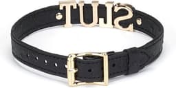 Liebe Seele - Demon's Kiss - Curved Collar Met Leash - Luxe En exclusief ontwerp - Zwart/Goud — thumbnail 13