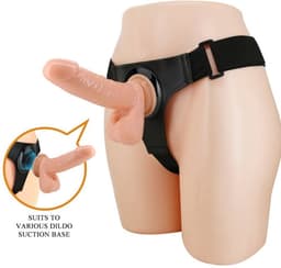 PRETTY LOVE | Pretty Love - Harness Briefs Universal Harness With Dildo Tom 20 Cm Natural | Dildo + Harness | Sex Toy for Woman | Sex Toy for Couple — thumbnail 3