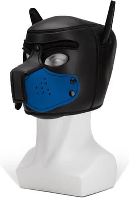 Prowler RED - Puppy Muzzle - BDSM - Bondage - Honden Muilkorf - Opzetstuk - Blauw — thumbnail 4