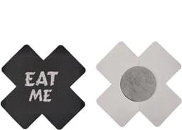 CHPN - Tepelcovers - Tepelsticker - Eat me sticker voor op tepels - Zwart - Grappige tepel sticker - Tepels afplakken - Festival - Feest - Sexy - 1 paar — thumbnail 2