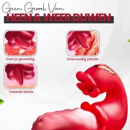 Mond & Zachte Tong Vibrator voor Vrouwen Tong Vibrator met Lick-beweging – 10 Tongstanden & 10 Vibratiestanden – Waterdicht – Clitoris Stimulator – Vibrators voor Vrouwen en Mannen — thumbnail 6