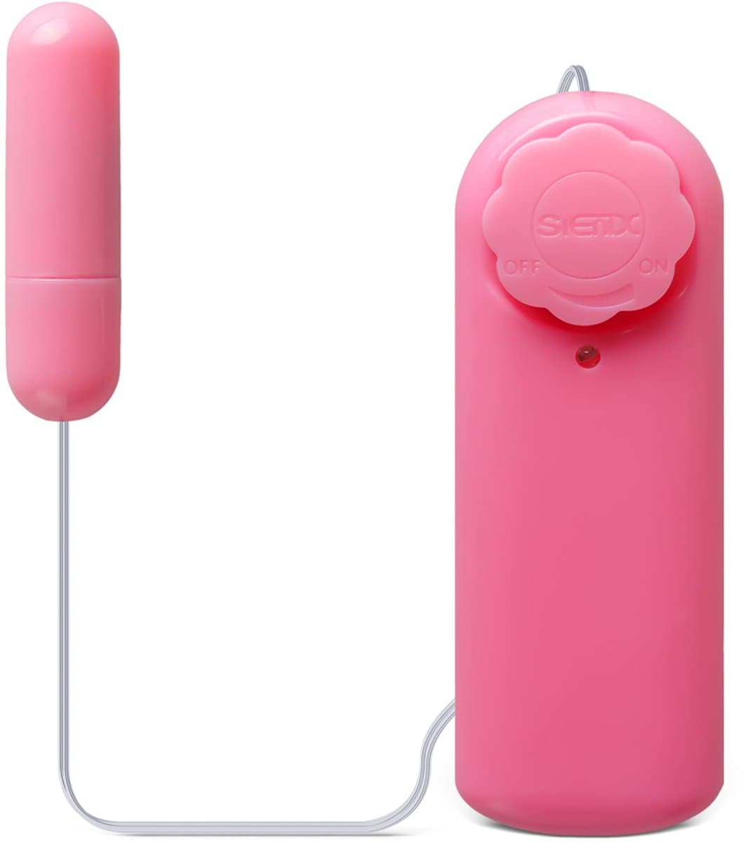 Mini Bullet Vibrator Met Afstandsbediening – Draadgebonden Bullet Vibrator in Roze – Traploos Regelbaar — afbeelding 1