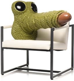 XR Brands - Reusachtig Geschubd Moerasmonster Dildo - Groen — thumbnail 3