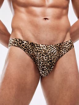 LekkerStout Heren Slip Luipaardprint - Sexy Herenondergoed - Zacht en Rekbaar - Maat XL | LS330 — thumbnail 2