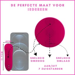 SlipperyHeights® Sisa - Clitoris Satisfy - 7 Krachtige Zuigstanden - Siliconen Sex Toy voor Vrouwen - Luchtdruk Vibrator - Roze — thumbnail 3