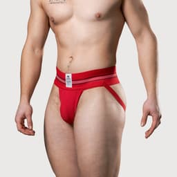 MM Sports The Original No. 10 Jockstrap 3 inch Multipack 1x Red + 1x Yellow + 1x Blue - MAAT XL - Heren Ondergoed - Jockstrap voor Man - Mannen Jock — thumbnail 7