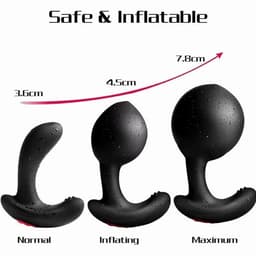 Grote anale opblaasbare vibrator - Buttplug mega - Prostaat - Remote control — thumbnail 5