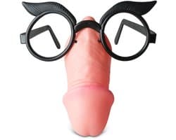 Penis met Bril & Wenkbrauwen – Hilarisch Fout Cadeau voor Vrijgezellenfeest of Verjaardag