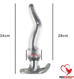 Groot Transparante plug - Buttplug XXL - Anale oprekker — thumbnail 3