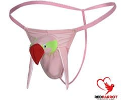 Grappige heren string - Vrijgezellenfeest - Roze - Flamingo - Erotisch - One size