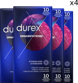 Durex - Orgasm'Intense - Condooms - 4 x 10 stuks stuks - voordeelverpakking - met stimulerende gel voor een intensere orgasme — thumbnail 1