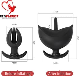 Opblaasbare anale dilator - Speculum - Mega buttplug - XXL - Bloemknop - Goede kwaliteit — thumbnail 2