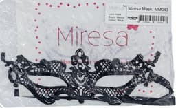 Miresa - Masker MM043 - Verleidelijk venetiaans masker - Zwart kant — thumbnail 2