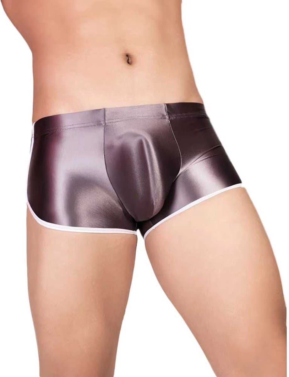 Glanzende erotische slip voor mannen - Maat S en XS - Zeer fijne stof - Erotische korte slip - Boxershort - Heren ondergoed sexy — afbeelding 1