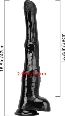 Extreme Mega Dildo 47cm - Grote Dildo - Dikke Dildo - Extreme Dildo - Anaal Groot - Reusachtige Dildo XXL - Buttplug XXXL Monster Dildo - Fantasy Dildo - Dragon Dildo - Animal dildo - Anaal Groot - Zuignap — thumbnail 7