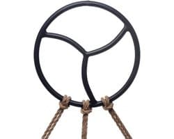 Black Line - Shibari Bondage Suspension Ring - Zwart
