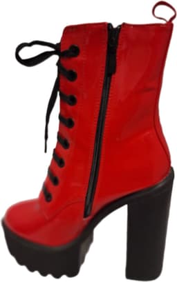 EROTISCHE PLATEULAARS-FAKE LAKLEER-HAK 15CM-PLATEAU 5 CM-39 — thumbnail 2