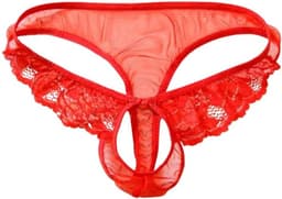 Erotische mannen string open kruis - Heren mini slipje - Erotische heren ondergoed - Vrouwen string voor hem - One size voor kledingmaat S en M — thumbnail 4