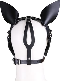 vscnovelty® - BDSM - Paarden Masker - PU leer - zwart — thumbnail 7