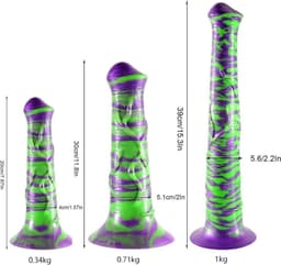 Fantasy Dragon Dildo - Animal Dildo - Dildo XXXXL Extreme - Grote Dildo's XXL - Dildo Anaal Groot - Big Dildo - Dildo 30 cm – Sterke Zuiglap - Waterdicht — thumbnail 3