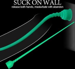 Flexibele Groene Penis Plug - Siliconen Urethrale Dilator met Zuignap - 42 cm - Penisplug — thumbnail 3