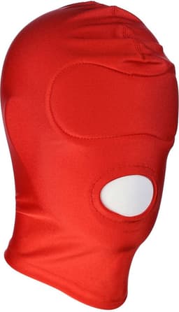 Kiotos - BDSM Hood Classic Met 1 Gat - Rood — thumbnail 3