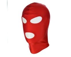 Kiotos - BDSM Hood Classic Met 3 Gaten - Rood
